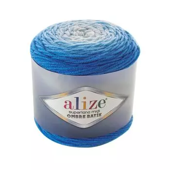 Пряжа Alize 'Superlana Midi Ombre Batik' 300гр. 510м. (25% шерсть, 75% акрил) (7271)