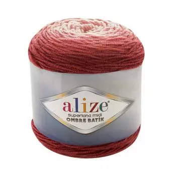 Пряжа Alize 'Superlana Midi Ombre Batik' 300гр. 510м. (25% шерсть, 75% акрил) (7293)
