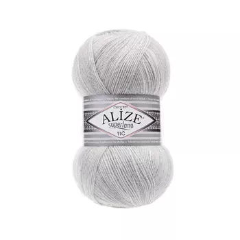 Пряжа ALIZE 'Superlana TIG' 100гр. 570м. (25%шерсть, 75%акрил) (208 светло-серый)