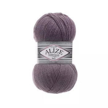 Пряжа ALIZE 'Superlana TIG' 100гр. 570м. (25%шерсть, 75%акрил) (312 лиловый)