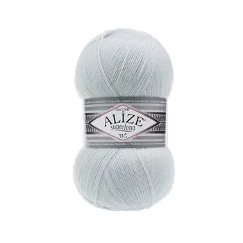 Пряжа ALIZE 'Superlana TIG' 100гр. 570м. (25%шерсть, 75%акрил) (514 зимнее небо)