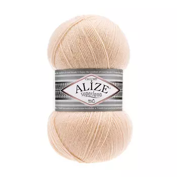 Пряжа ALIZE 'Superlana TIG' 100гр. 570м. (25%шерсть, 75%акрил) (681 светло-персиковый)