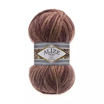 Пряжа ALIZE 'Superlana TIG COLOR' 100гр. 570м. (25%шерсть, 75%акрил) (51839 секционный )