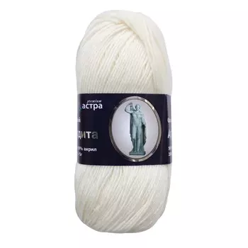 Пряжа Astra Premium 'Афродита' 100гр. 250м (50% шерсть, 50% акрил) (16 белый)