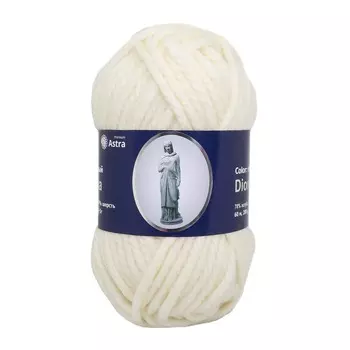 Пряжа Astra Premium 'Диона' 200гр. 60м (22% шерсть, 78% акрил) (1 белый)