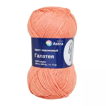 Пряжа Astra Premium 'Галатея' 100гр. 250м (100% акрил) (04 персиковый)