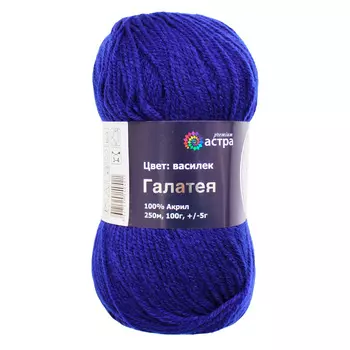 Пряжа Astra Premium 'Галатея' 100гр. 250м (100% акрил) (08 василек)