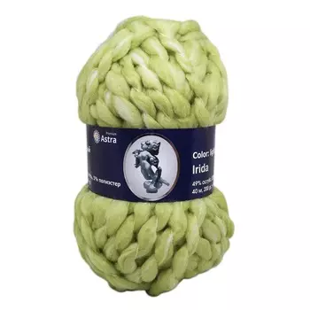 Пряжа Astra Premium 'Ирида' 200гр. 40м (50% шерсть, 49% акрил, 1% полиэстер) (11 салатовый)