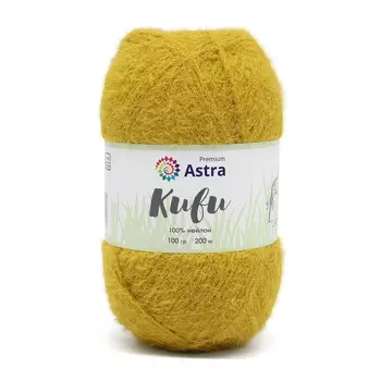 Пряжа Astra Premium 'Киви' (Kiwi) 100гр. 200м (100% нейлон) (04 горчичный)