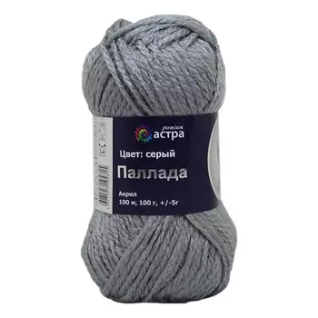 Пряжа Astra Premium 'Паллада' 100гр. 100м (100% акрил) (05 светло-серый)