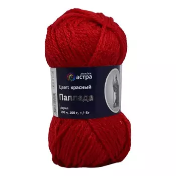 Пряжа Astra Premium 'Паллада' 100гр. 100м (100% акрил) (10 красный)