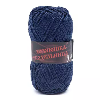 Пряжа для вязания 'Люкс' 50г 140м (100% полипропилен) (темно-синий)