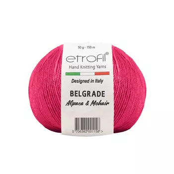 Пряжа Etrofil 'BELGRADE' 50гр 125м (10% кид мохер, 5% беби альпака, 55% полиамид, 30% вискоза) (70335 бургундия)