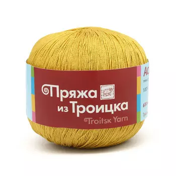 Пряжа из Троицка 'Астра' 100гр. 610м. (100% мерс.хлопок) (1268 горчица)