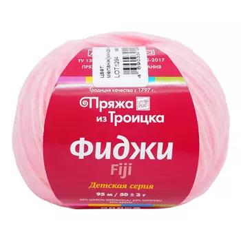 Пряжа из Троицка 'Фиджи' 50гр. 95м. (20% мериносовая шерсть, 60% хлопок, 20% акрил) (8351 меланж (миндальный))