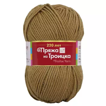Пряжа из Троицка 'Юбилейная' 200гр. 200м (20% мериносовая шерсть, 80% акрил) (2210 кофе с молоком)