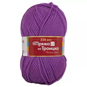 Пряжа из Троицка 'Юбилейная' 200гр. 200м (20% мериносовая шерсть, 80% акрил) (0570 светлая фуксия)