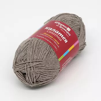 Пряжа из Троицка 'Калатея' 50гр. 185м. (60% хлопок, 40% полиэстер) (8273 меланж (кофе))
