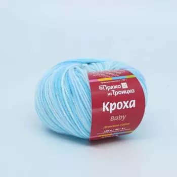 Пряжа из Троицка 'Кроха принт, секц.' 50гр. 135м. (20%шерсть, 80%акрил) (4333 секционный)
