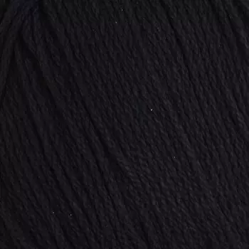 Пряжа из Троицка 'Крокус' 100гр. 160м. (100% мерсеризованный хлопок) (0140 черный)