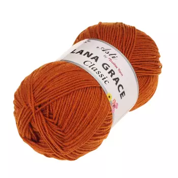Пряжа из Троицка 'Lana Grace Classic' 100гр. 300м. (25% мериносовая шерсть, 75% акрил супер софт) (0900 осень)