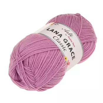 Пряжа из Троицка 'Lana Grace Classic' 100гр. 300м. (25% мериносовая шерсть, 75% акрил супер софт) (0156 сиреневые дали)