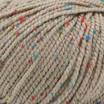 Пряжа из Троицка 'Мадагаскар' 50гр. 80м. (20% мериносовая шерсть, 10% вискоза, 70% акрил) (8402 меланж (св.бежевый))