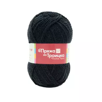 Пряжа из Троицка 'Меланж из Троицка' (70%шерсть, 30%акрил) (8430 меланж (антрацит))