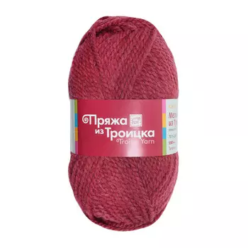 Пряжа из Троицка 'Меланж из Троицка' (70%шерсть, 30%акрил) (8057 меланж (ягода))