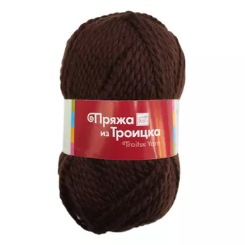 Пряжа из Троицка 'Мелодия' (50%шерсть, 50%акрил) (0412 шоколадный)