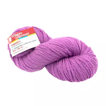 Пряжа из Троицка 'Непоседа' 100гр. 100м. (20% мериносовая шерсть, 80% акрил) (0570 светлая фуксия)