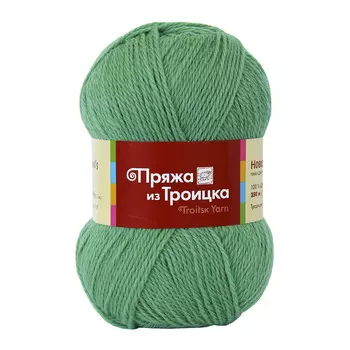 Пряжа из Троицка 'Новозеландская' (100%шерсть) (0580 зеленое яблоко)