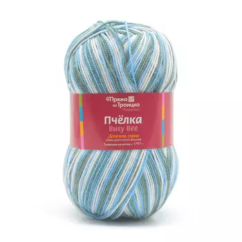 Пряжа из Троицка 'Пчелка принт., секц' 100гр. 500м (100% акрил) (4133 секционный)