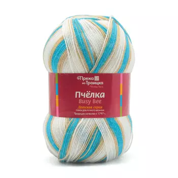 Пряжа из Троицка 'Пчелка принт., секц' 100гр. 500м (100% акрил) (4191 секционный)