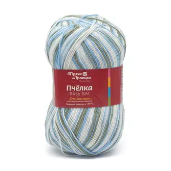 Пряжа из Троицка 'Пчелка принт., секц' 100гр. 500м (100% акрил) (4441 секционный)
