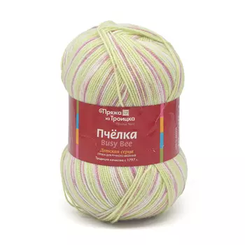 Пряжа из Троицка 'Пчелка принт., секц' 100гр. 500м (100% акрил) (7387 принт)