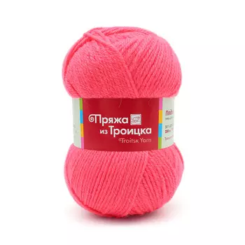 Пряжа из Троицка 'Подмосковная' (50%шерсть, 50%акрил) (0453 бегония)