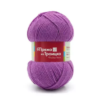Пряжа из Троицка 'Подмосковная' (50%шерсть, 50%акрил) (3880 фуксия)