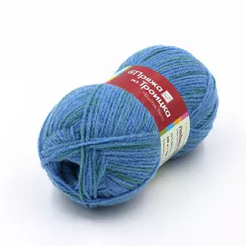 Пряжа из Троицка 'Подмосковная' (50%шерсть, 50%акрил) (7380 принт)