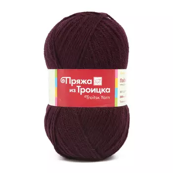 Пряжа из Троицка 'Подмосковная' (50%шерсть, 50%акрил) (1597 ежевика)
