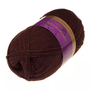 Пряжа из Троицка 'Подмосковная GOLD' 100гр. 250м. (50%шерсть, 50%акрил) (0412 шоколад)