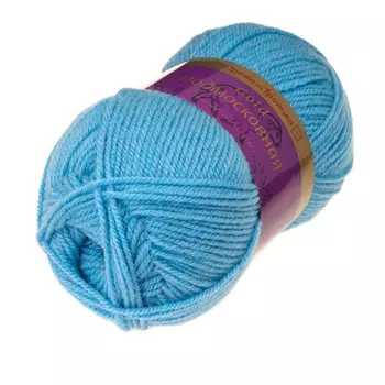 Пряжа из Троицка 'Подмосковная GOLD' 100гр. 250м. (50%шерсть, 50%акрил) (0300 светло-голубой)