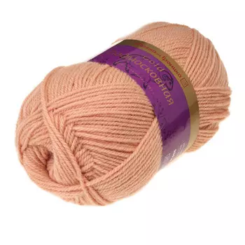 Пряжа из Троицка 'Подмосковная GOLD' 100гр. 250м. (50%шерсть, 50%акрил) (0961 розово-бежевый)