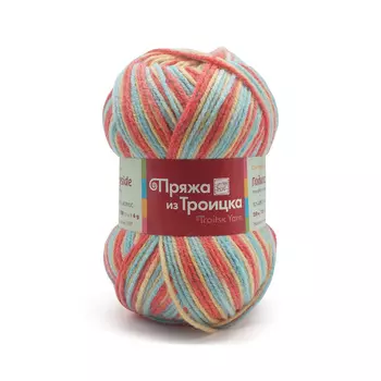 Пряжа из Троицка 'Подмосковная принт, секц.' 100гр. 250м. (50%шерсть, 50%акрил) (4028 секционная)
