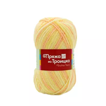 Пряжа из Троицка 'Подмосковная принт, секц.' 100гр. 250м. (50%шерсть, 50%акрил) (4034 секционная)