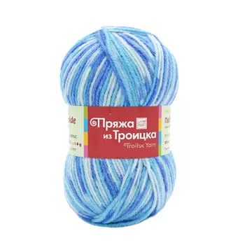 Пряжа из Троицка 'Подмосковная принт, секц.' 100гр. 250м. (50%шерсть, 50%акрил) (7170 принт)
