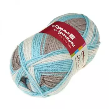 Пряжа из Троицка 'Подмосковная принт, секц.' 100гр. 250м. (50%шерсть, 50%акрил) (7211 принт)