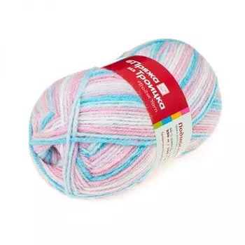 Пряжа из Троицка 'Подмосковная принт, секц.' 100гр. 250м. (50%шерсть, 50%акрил) (7289 принт)