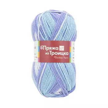 Пряжа из Троицка 'Подмосковная принт, секц.' 100гр. 250м. (50%шерсть, 50%акрил) (7272 принт)