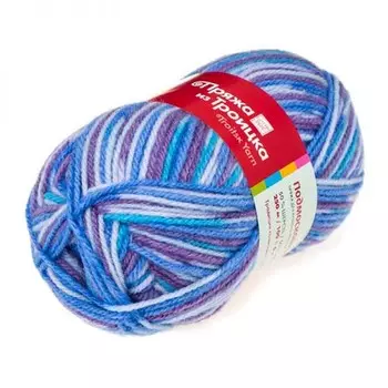 Пряжа из Троицка 'Подмосковная принт, секц.' 100гр. 250м. (50%шерсть, 50%акрил) (7070 принт)